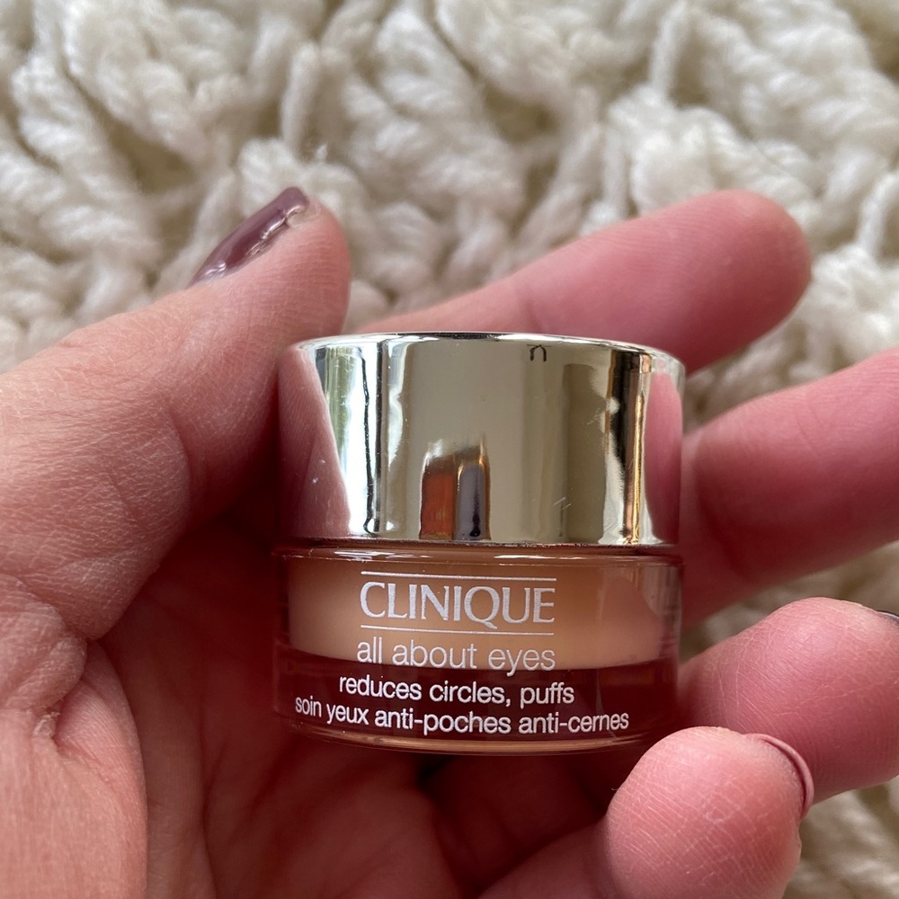 🆕 Clinique All About Eyes in Silver and Cream Jar